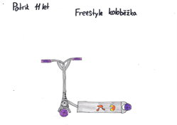  freestyle koloběžka Slamm- Tatrum V9, black-purple