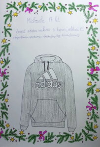 ADIDAS MIKINA S KAPUCÍ, černá XL