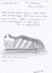 boty ADIDAS, vel. 37, černo - bílé pruhy