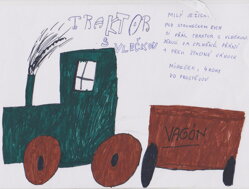 TRAKTOR S VLEČKOU