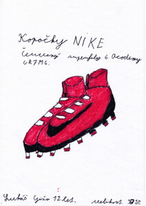 Kopačky NIKE červené-superfly 6 academy, CR7MG,vel. 38